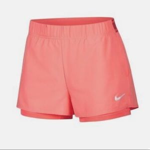 Nike womens court flex tennis shorts w/ built-in spandex